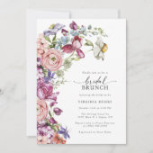Invitation Petit déjeuner de mariage coloré (Devant)