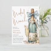 Invitation Petit-déjeuner de mariage Perles & Prosecco (Debout devant)