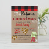 Invitation Petit déjeuner de Noël Pajama fêtes (Debout devant)