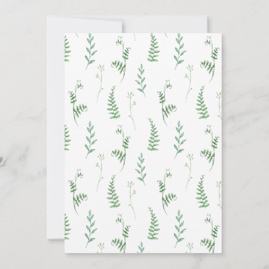 Invitation Petit déjeuner de Pâques lapin (Dos)