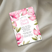 Invitation Petit déjeuner de printemps Pâques Fleurs roses Fê
