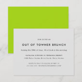 Invitation Petit déjeuner décontracté pour invités de provinc (Devant / Derrière)