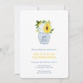 Invitation Petit-déjeuner déjeunatoire avec les jeunes mariés (Devant)