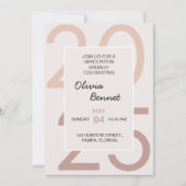 Invitation Petit-Déjeuner Élégant Brunch pour elle (Devant)