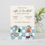 Invitation Petit déjeuner et Café Party (Debout devant)