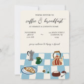 Invitation Petit déjeuner et Café Party (Devant)