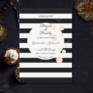 Invitation Petit déjeuner et champagne pour une mariée : rayu