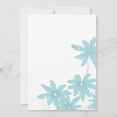 Invitation Petit déjeuner fleuri de mariage avec des margueri (Dos)