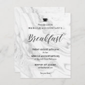 Invitation Petit déjeuner marbré (Devant / Derrière)