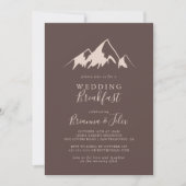 Invitation Petit déjeuner Mariage campagnard Clear Mountain (Devant)