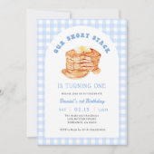 Invitation Petit-déjeuner Pancake Petit-déjeuner Anniversaire (Devant)