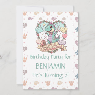 Invitation Petit Dino Anniversaire Personnalisé