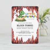 Invitation Petit dinosaure est en route (Debout devant)