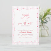 Invitation Petit Douceur Baby Shower (Debout devant)