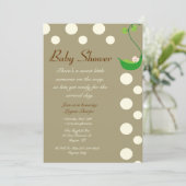 Invitation Petit doux quelqu'un baby shower (Debout devant)