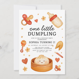 Invitation Petit Dumpling 1er anniversaire