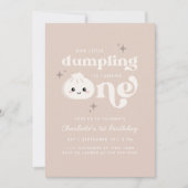 Invitation Petit Dumpling Bao Dim Sum Premier anniversaire (Devant)