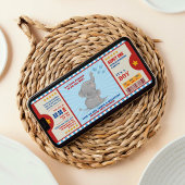 Invitation Petit éléphant d'arachide Baby shower de billets C