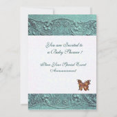 INVITATION PETIT ENFANT, BABY SHOWER BLEU JAUNE BEAUCOUP (Dos)