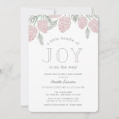 Invitation Petit ensemble de Joy Pine Pin Cone Baby shower (Devant)
