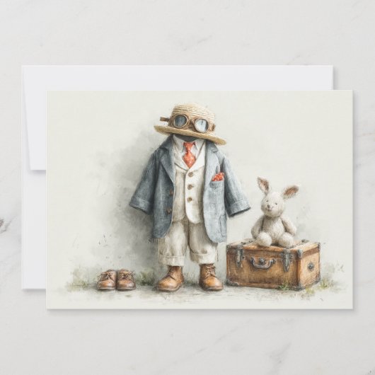 Invitation Petit explorateur 1ère fête d'anniversaire (Devant)
