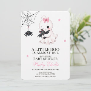 Invitation Petit Fantôme Boo   Fête Prénatale d'Halloween pou