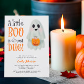 Invitation Petit fantôme citrouille Halloween baby shower