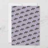 Invitation Petit Fantôme De Boo Halloween Fille Rose Annivers (Dos)