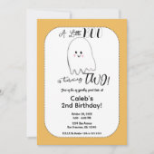 Invitation Petit Fantôme de Botte Enfants Halloween fête d'an (Devant)