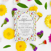 Invitation Petit Fleur sauvage 1er anniversaire