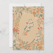 Invitation Petit Fleur sauvage Automne Rustique Boho Baby sho (Dos)