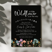 Invitation Petit Fleur sauvage Baby Girl Douche Boho mignonne