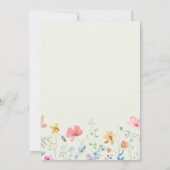 Invitation Petit Fleur sauvage Baby Girl Douche Spring Meadow (Dos)