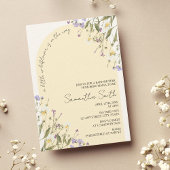 Invitation Petit Fleur sauvage Baby shower fille Arch Boho