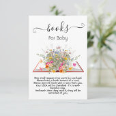 Invitation Petit fleur sauvage Big Bouquet livres pour bébé (Debout devant)