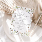 Invitation Petit fleur sauvage en route baby shower