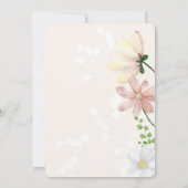 Invitation Petit Fleur sauvage En Route Baby shower (Dos)