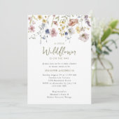 Invitation Petit Fleur sauvage Sur Le Chemin Baby shower Flor (Debout devant)