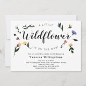 Invitation Petit Fleur sauvage sur le chemin Baby shower flor (Devant)