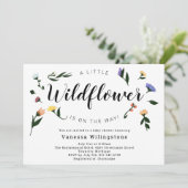 Invitation Petit Fleur sauvage sur le chemin Baby shower flor (Debout devant)