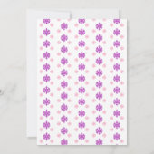 Invitation Petit flocon de neige 2e anniversaire (Dos)