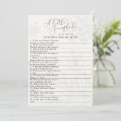 Invitation petit flocon de neige baby shower d'hiver quiz (Debout devant)