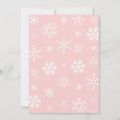 Invitation Petit flocon de neige sur le chemin de l'invitatio (Dos)