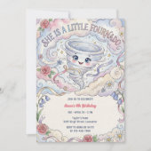 Invitation Petit Fournado Fête d'anniversaire de fille Tornad (Devant)