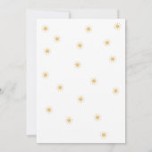 Invitation Petit Frère Sur Le Chemin Boho Sun Baby shower (Dos)