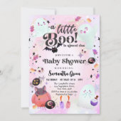 Invitation Petit garçon Baby shower fille bébé (Devant)