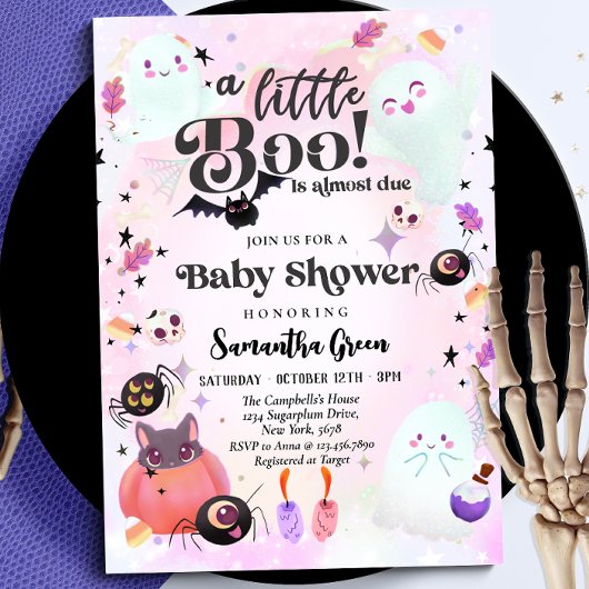 Invitation Petit garçon Baby shower fille bébé