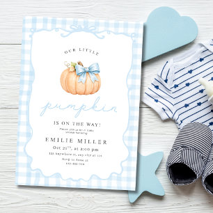 Invitation Petit Garçon Citrouille Baby Shower Citrouille Aut
