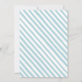 Invitation Petit garçon citrouille bleu baby shower invitatio (Dos)