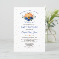 Petit garçon Citrouille Floral Thanksgiving Baby s